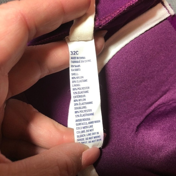 American Eagle Plum Colored Bathing Suit Top - Picture 4 of 5